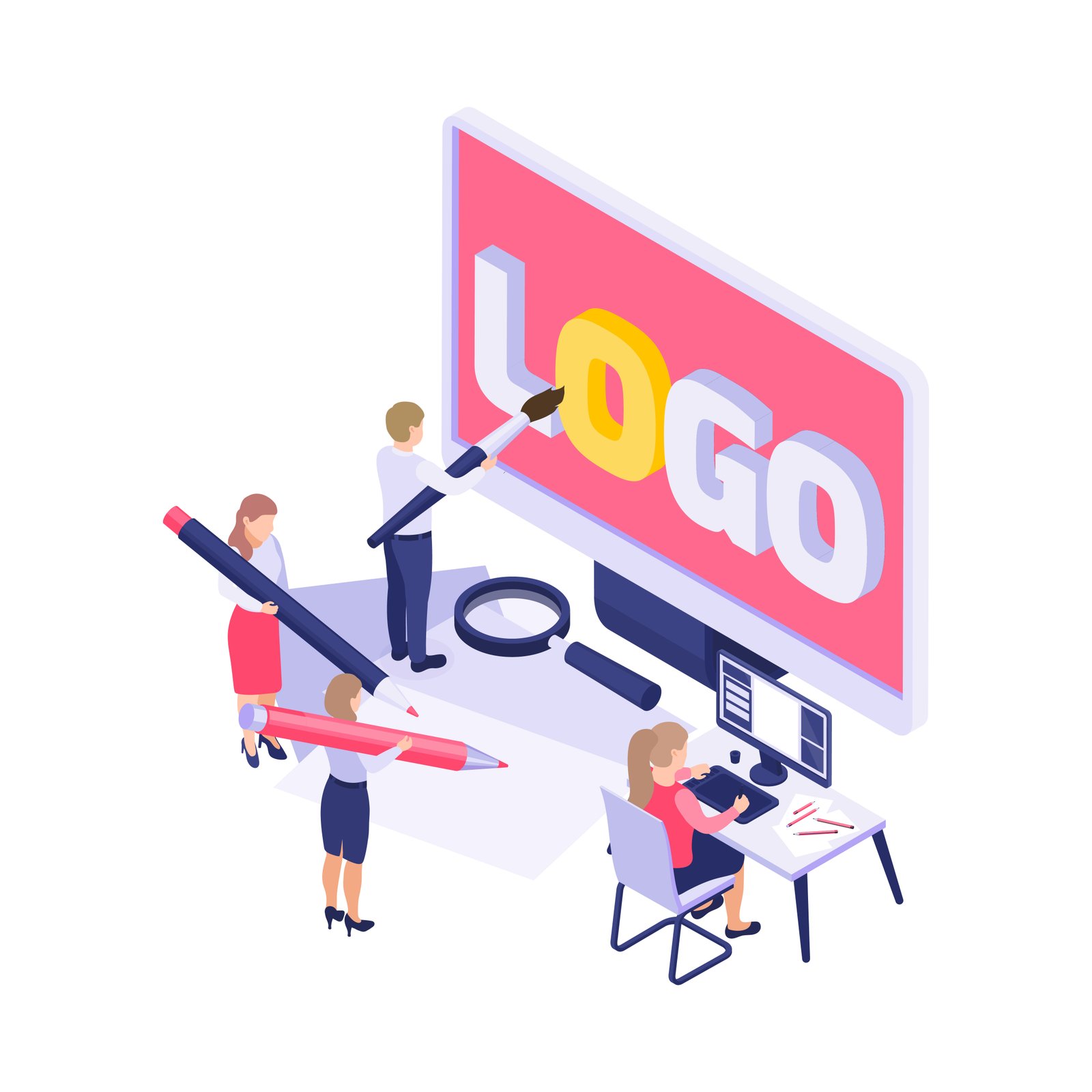 Brand identity design process detail
